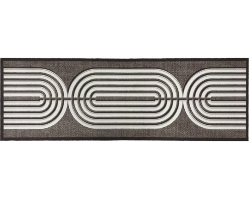 Deurmat met geometrisch patroon